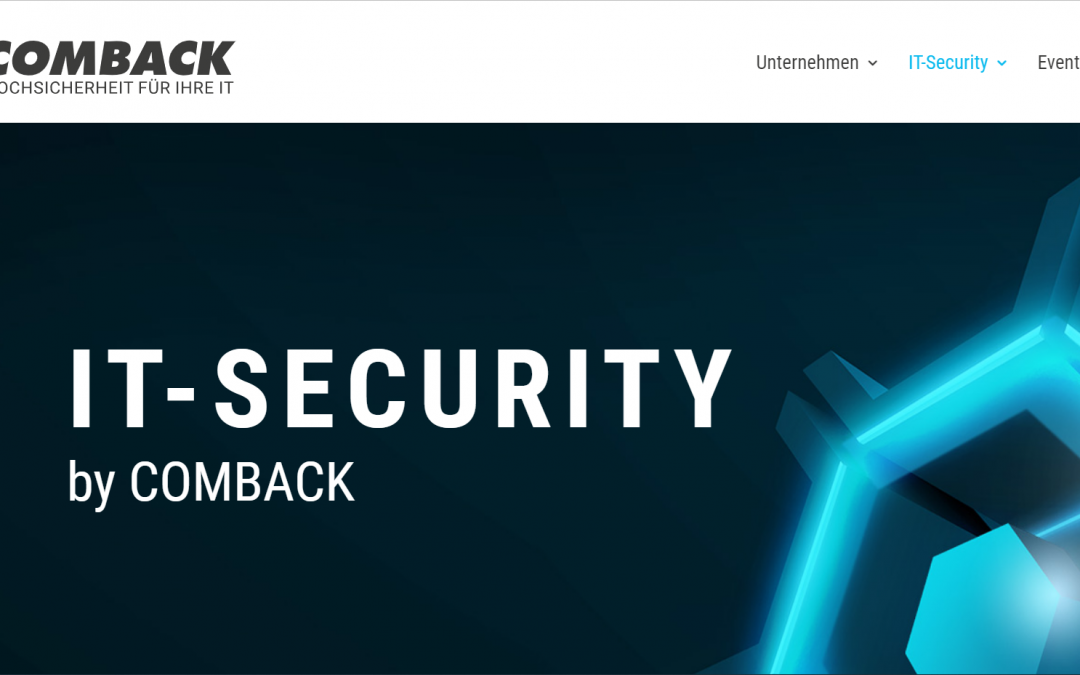 Neue COMBACK IT-Security Webseite